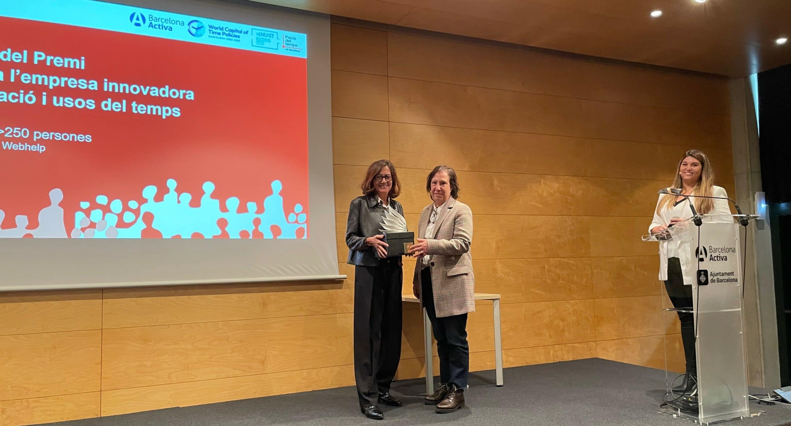 Webhelp receives the Barcelona City Council Award for the Most Innovative Company in Time Organization
